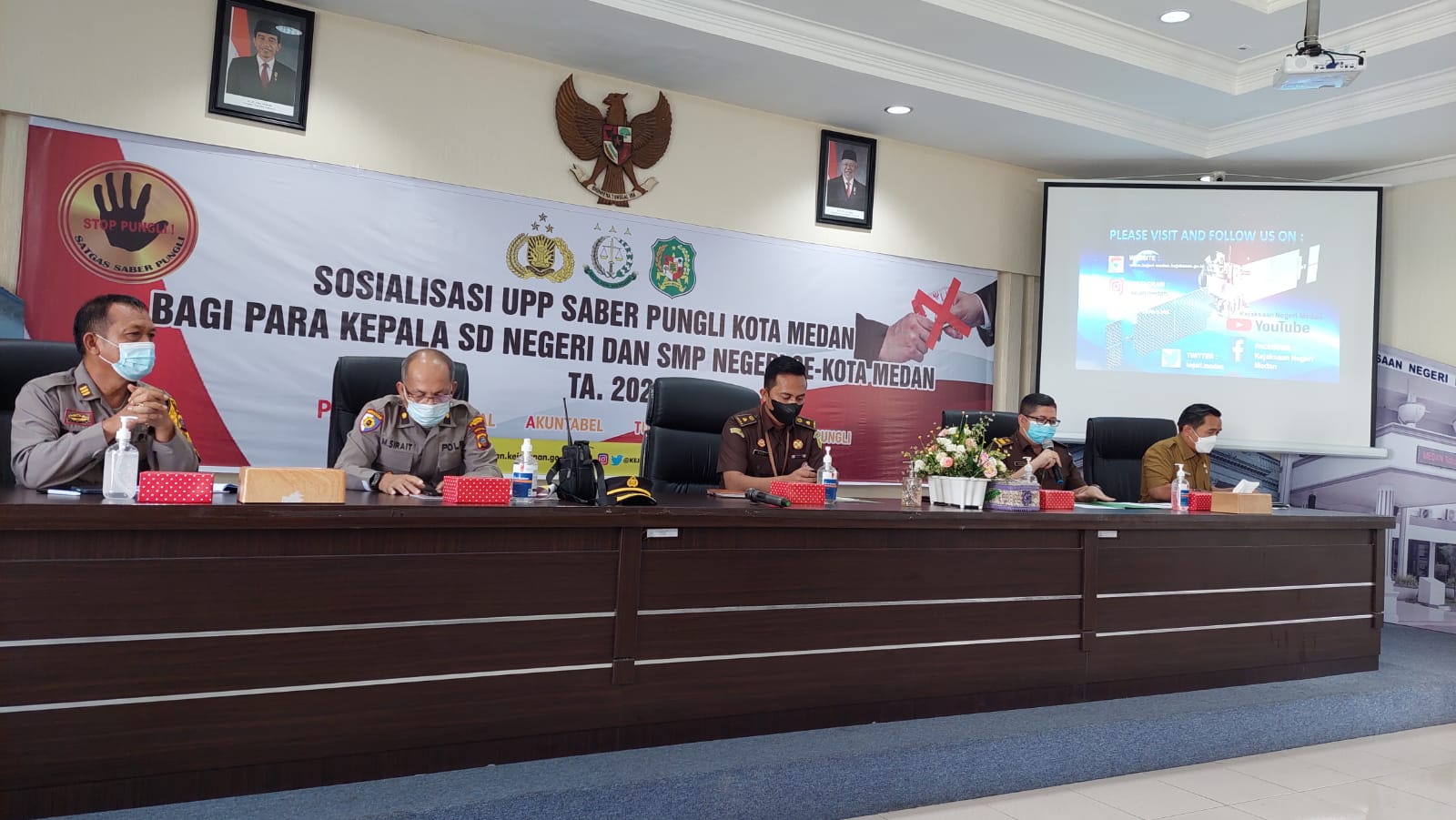 KEGIATAN SOSALISASI TIM SABER PUNGLI KOTA MEDAN DENGAN PIHAK KEPALA SEKOLAH DASAR SE-KOTA MEDAN